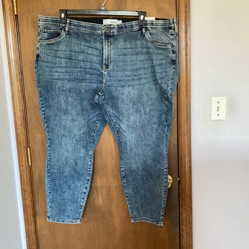 Sonoma skinny jean no gap waistband shape retention size 30W